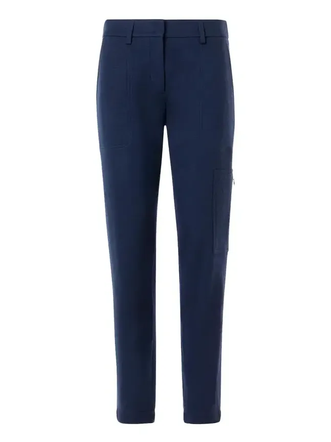 Mila Wool Tapered-Leg Ankle Cargo Pants