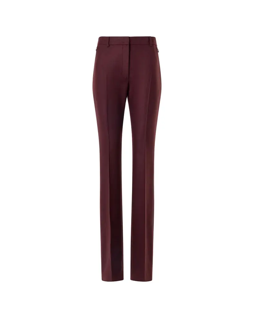 Akris Wool Stretch Flannel Bootcut Trousers