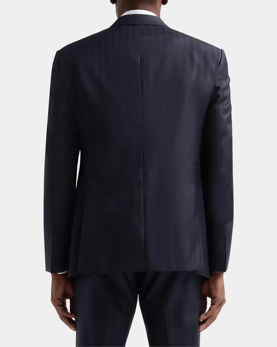 Giorgio Armani Striped Herringbone Wool Single-Breasted Suit | Thumbnail 7