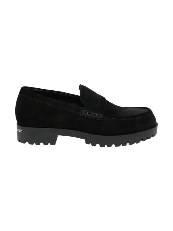 Men's Cavavin Leather Lug-Sole Penny Loafers