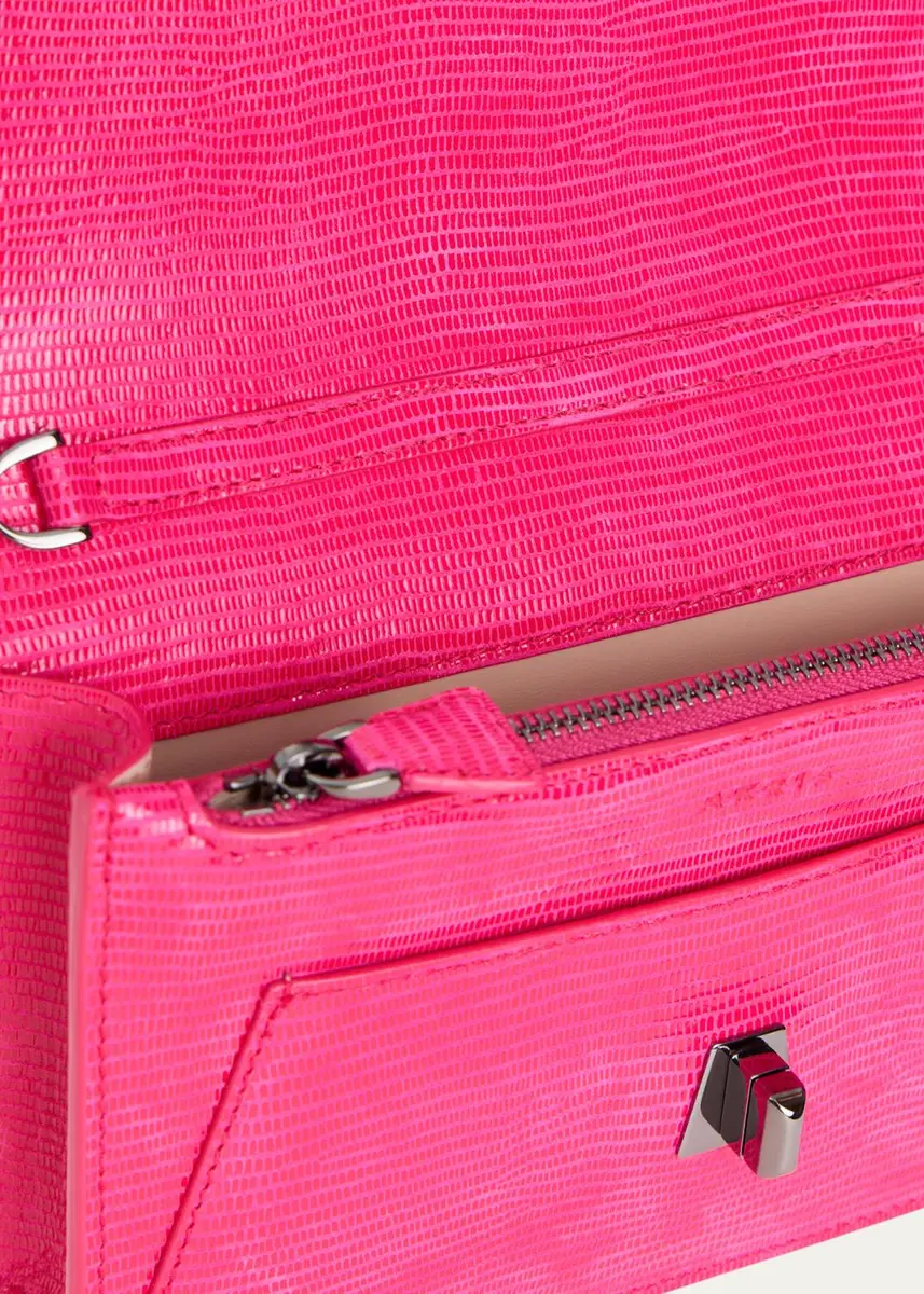 Akris Anouk Lizard-Print Clutch Bag w/ Chain | Thumbnail 6 Akris Anouk Lizard-Print Clutch Bag w/ Chain | Thumbnail 6