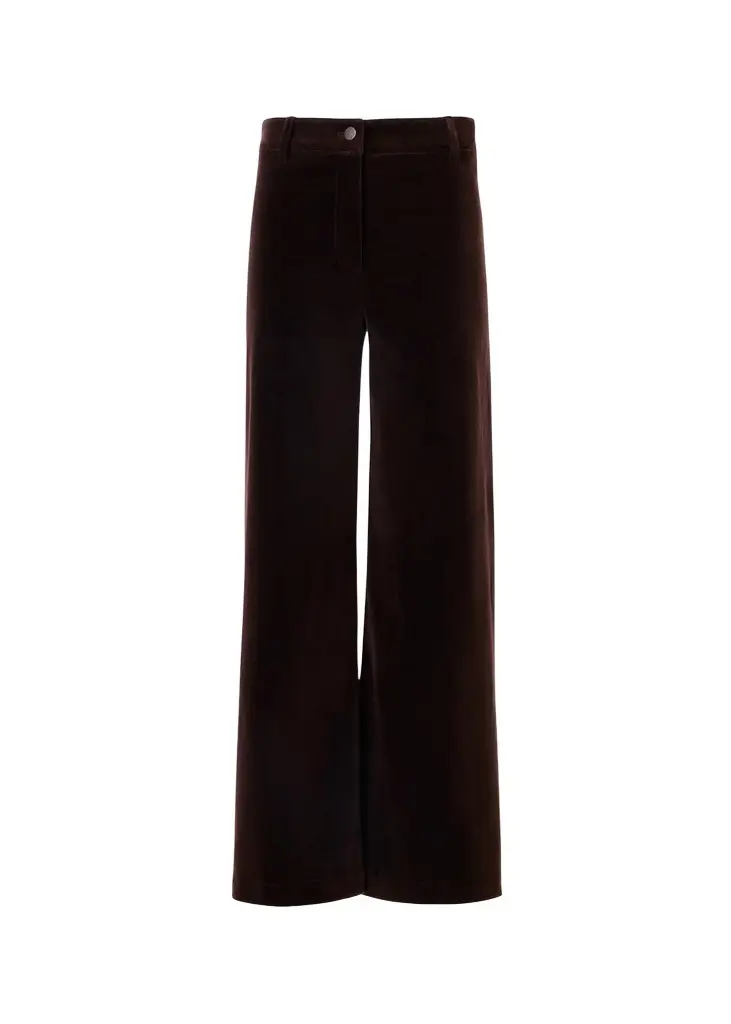 Akris punto Caia Velvet Straight-Leg Crop Trousers | Image 1 Akris punto Caia Velvet Straight-Leg Crop Trousers | Image 1