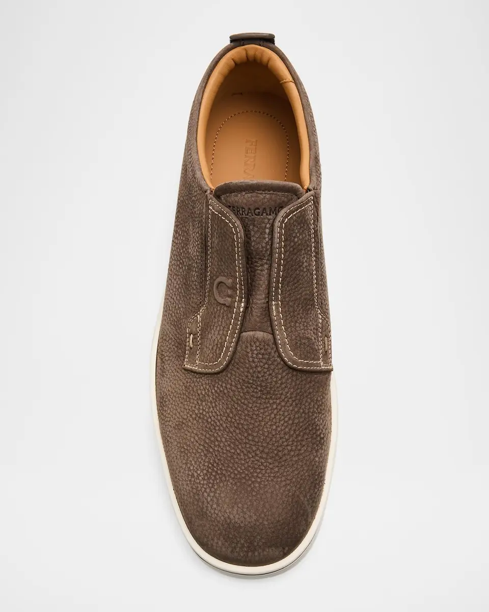 Ferragamo Men's Alfievit Leather Loafers | Thumbnail 4