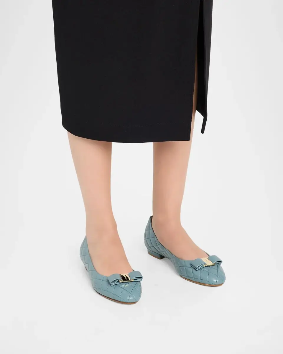 Ferragamo Varina Quilted Leather Ballet Flats | Thumbnail 2 Ferragamo Varina Quilted Leather Ballet Flats | Thumbnail 2