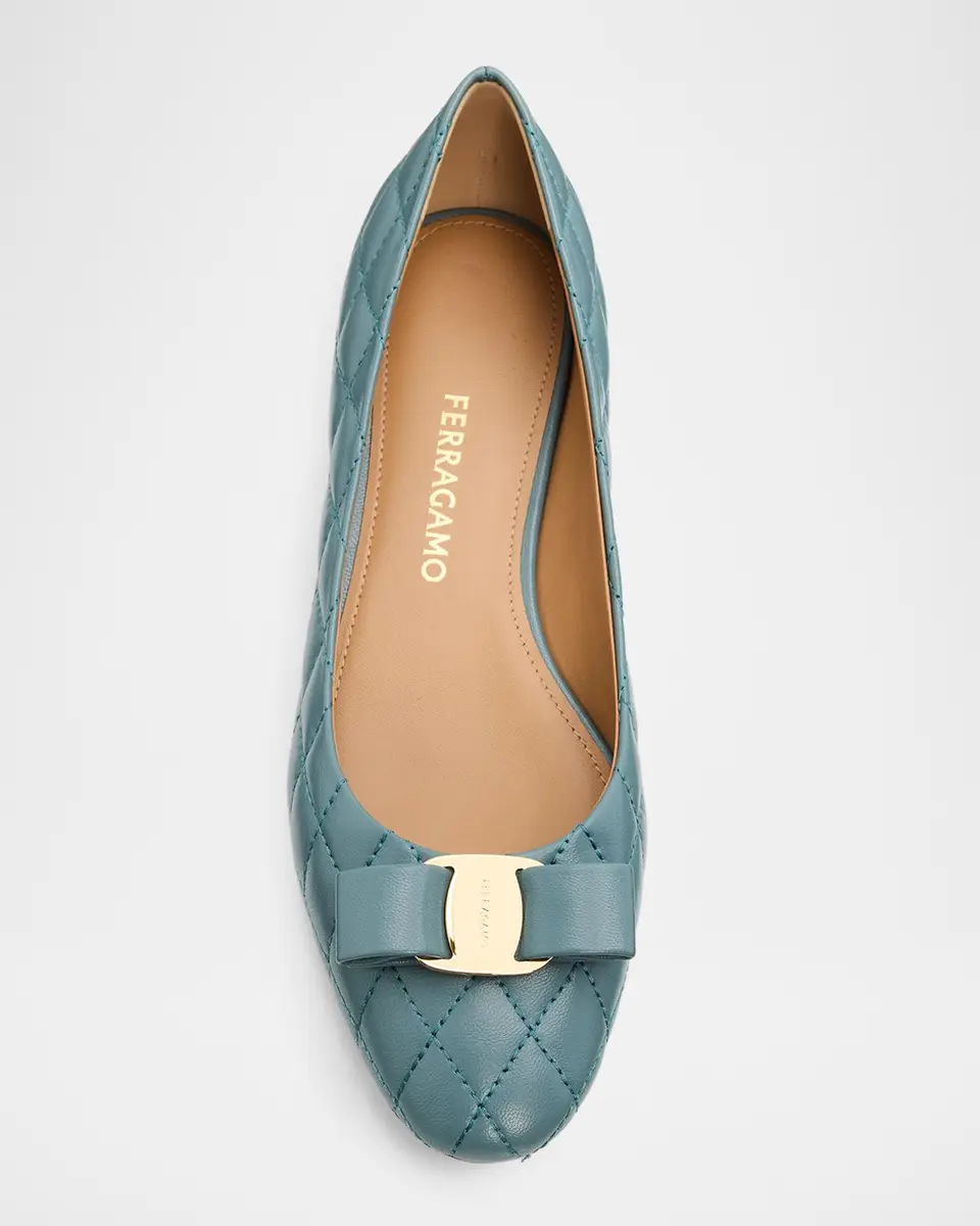 Ferragamo Varina Quilted Leather Ballet Flats | Thumbnail 6 Ferragamo Varina Quilted Leather Ballet Flats | Thumbnail 6