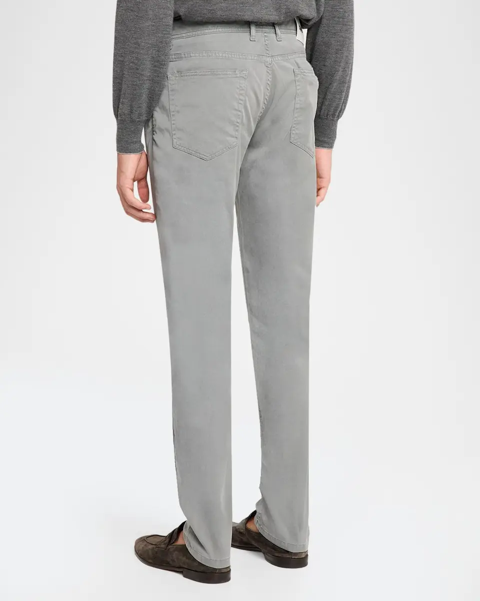 Sartorio Men's Cotton-Blend Slim-Leg Trousers | Thumbnail 3