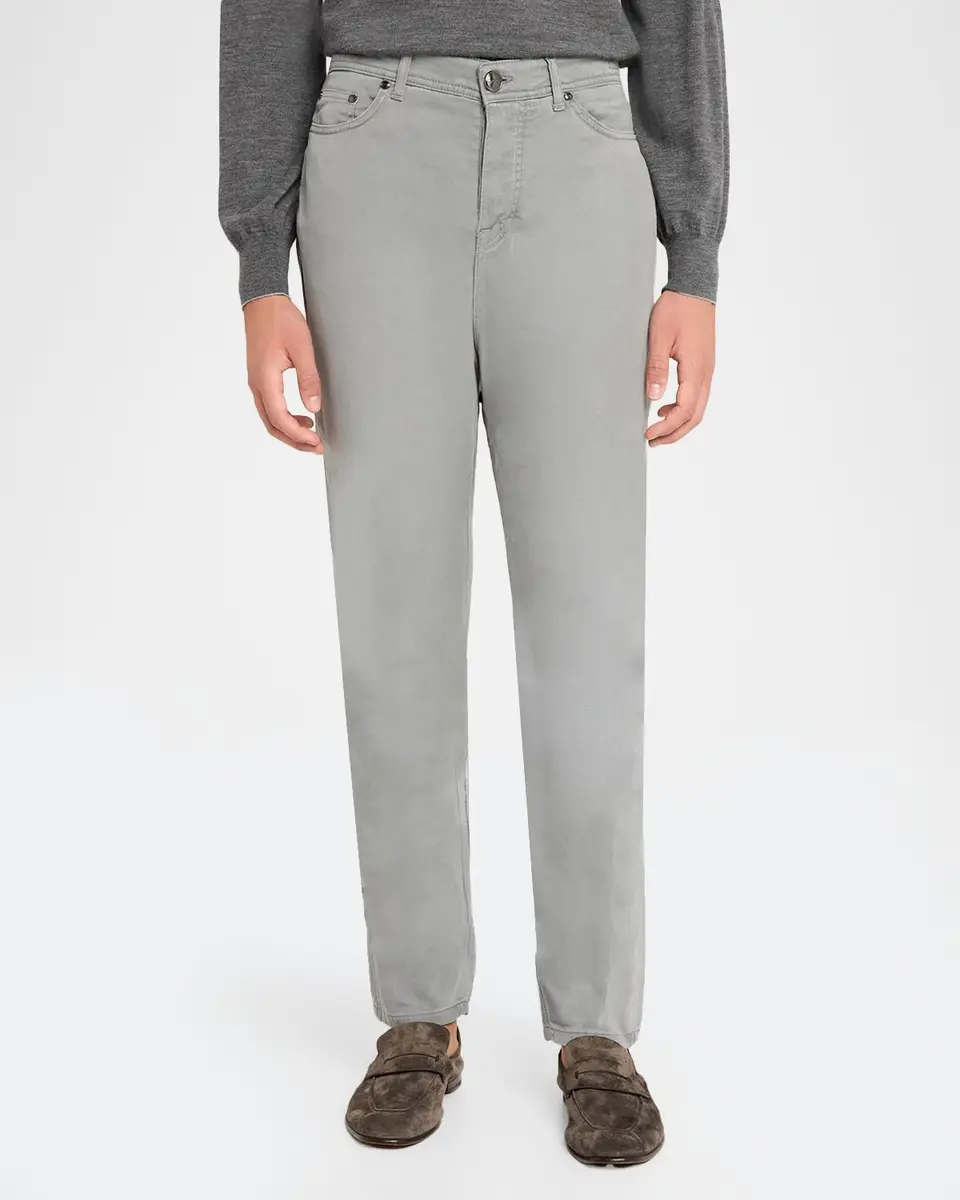 Sartorio Men's Cotton-Blend Slim-Leg Trousers | Thumbnail 4