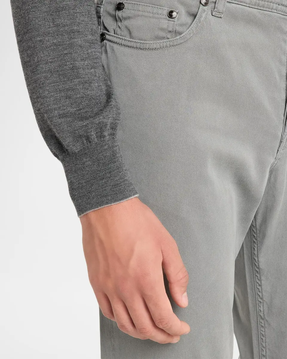 Sartorio Men's Cotton-Blend Slim-Leg Trousers | Thumbnail 5