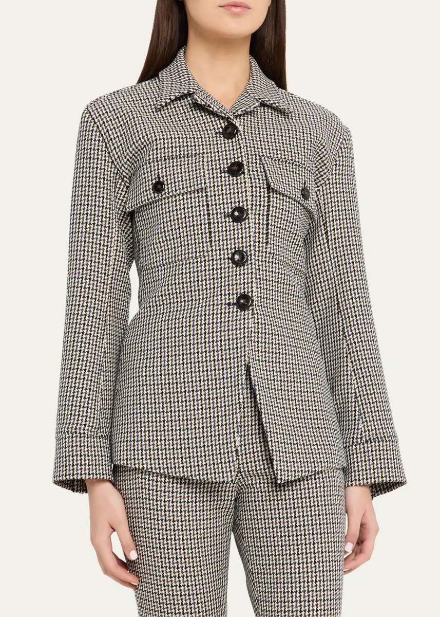 Veronica Beard Molyneux Houndstooth Jacket | Thumbnail 4 Veronica Beard Molyneux Houndstooth Jacket | Thumbnail 4