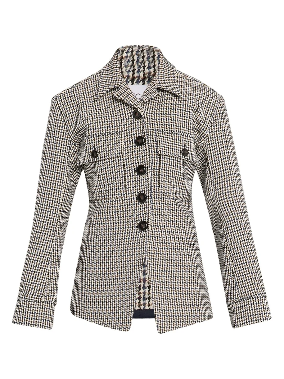 Veronica Beard Molyneux Houndstooth Jacket