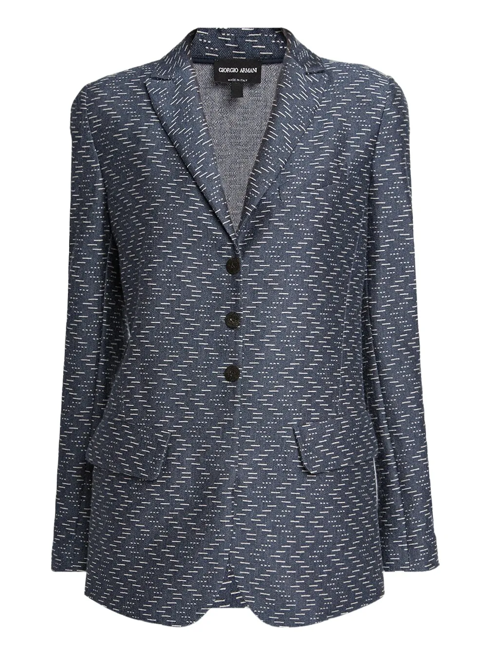 Zigzag Jacquard Cashmere Single-Breasted Jacket Zigzag Jacquard Cashmere Single-Breasted Jacket