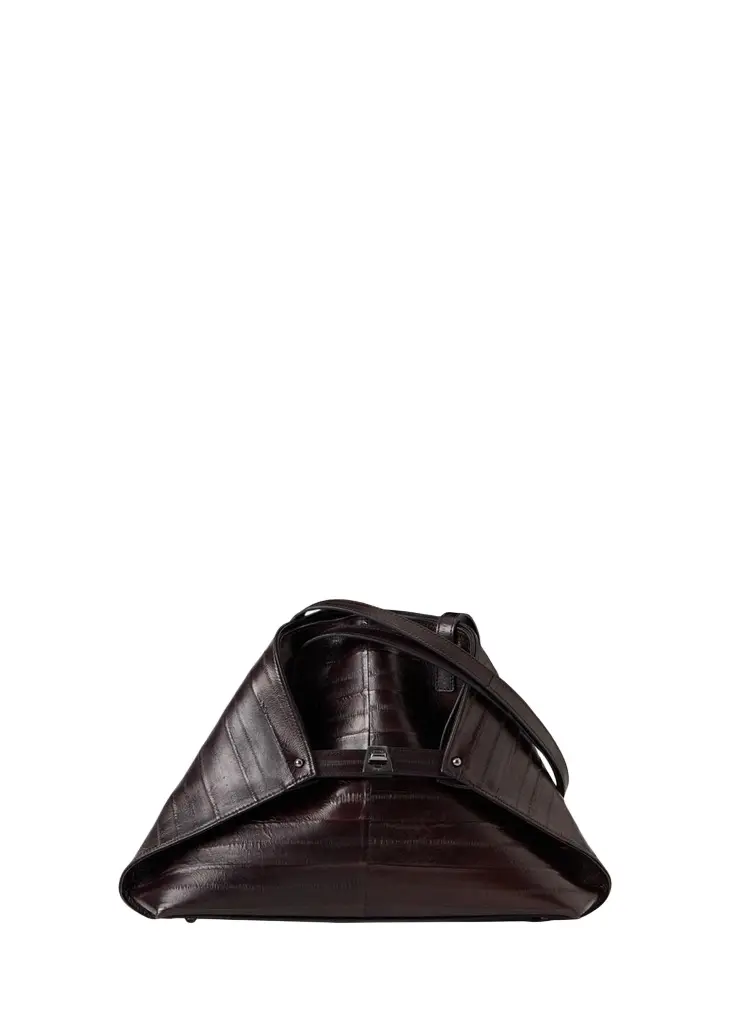 Akris Ai Small Leather Shoulder Tote Bag