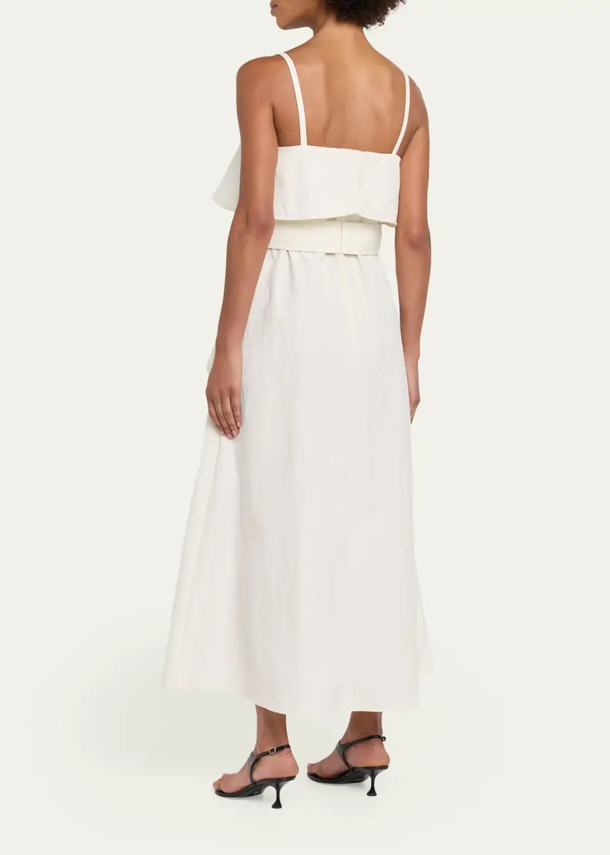 Proenza Schouler White Label Reign Washed Cotton Midi Dress | Thumbnail 3 Proenza Schouler White Label Reign Washed Cotton Midi Dress | Thumbnail 3