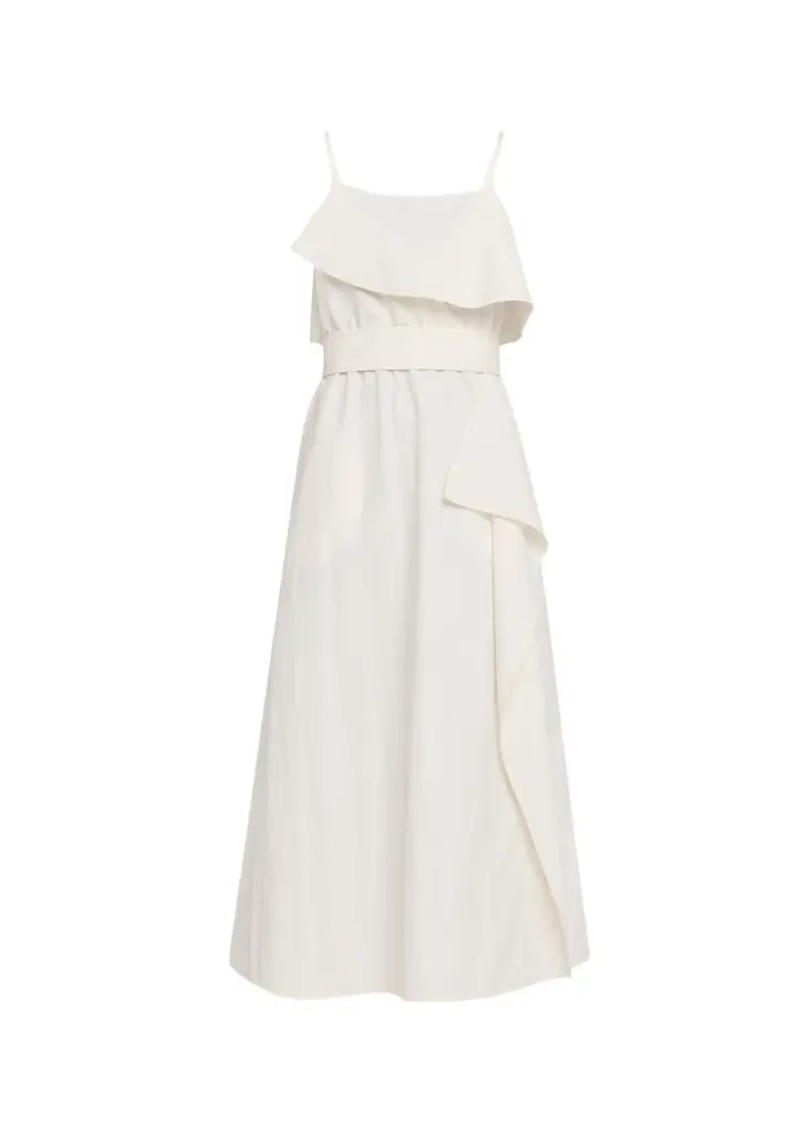 Proenza Schouler White Label Reign Washed Cotton Midi Dress | Image 1 Proenza Schouler White Label Reign Washed Cotton Midi Dress | Image 1