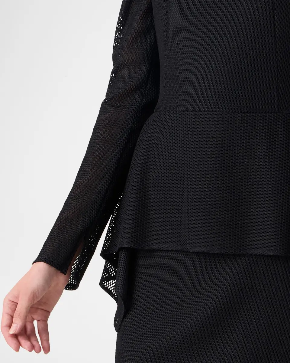 Akris Semi-Sheer Technical Mesh Midi Dress | Thumbnail 5