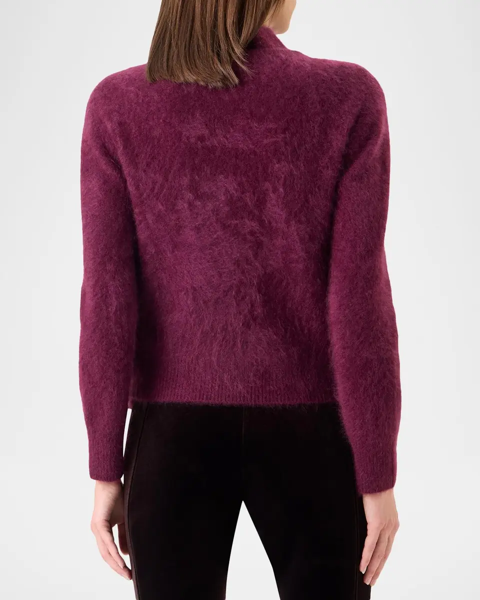 Akris Brushed Cashmere Crewneck Cardigan | Thumbnail 3 Akris Brushed Cashmere Crewneck Cardigan | Thumbnail 3
