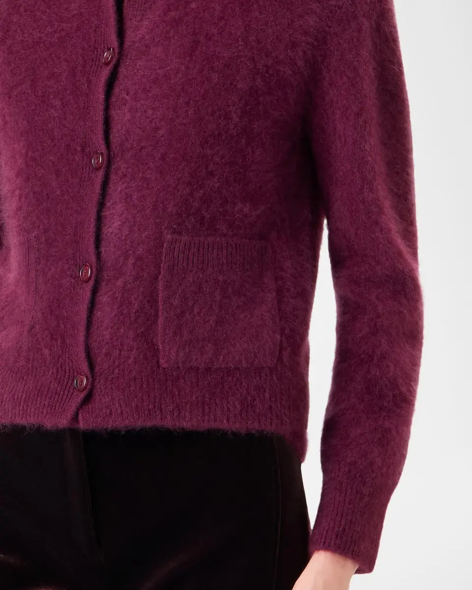 Akris Brushed Cashmere Crewneck Cardigan | Thumbnail 5 Akris Brushed Cashmere Crewneck Cardigan | Thumbnail 5