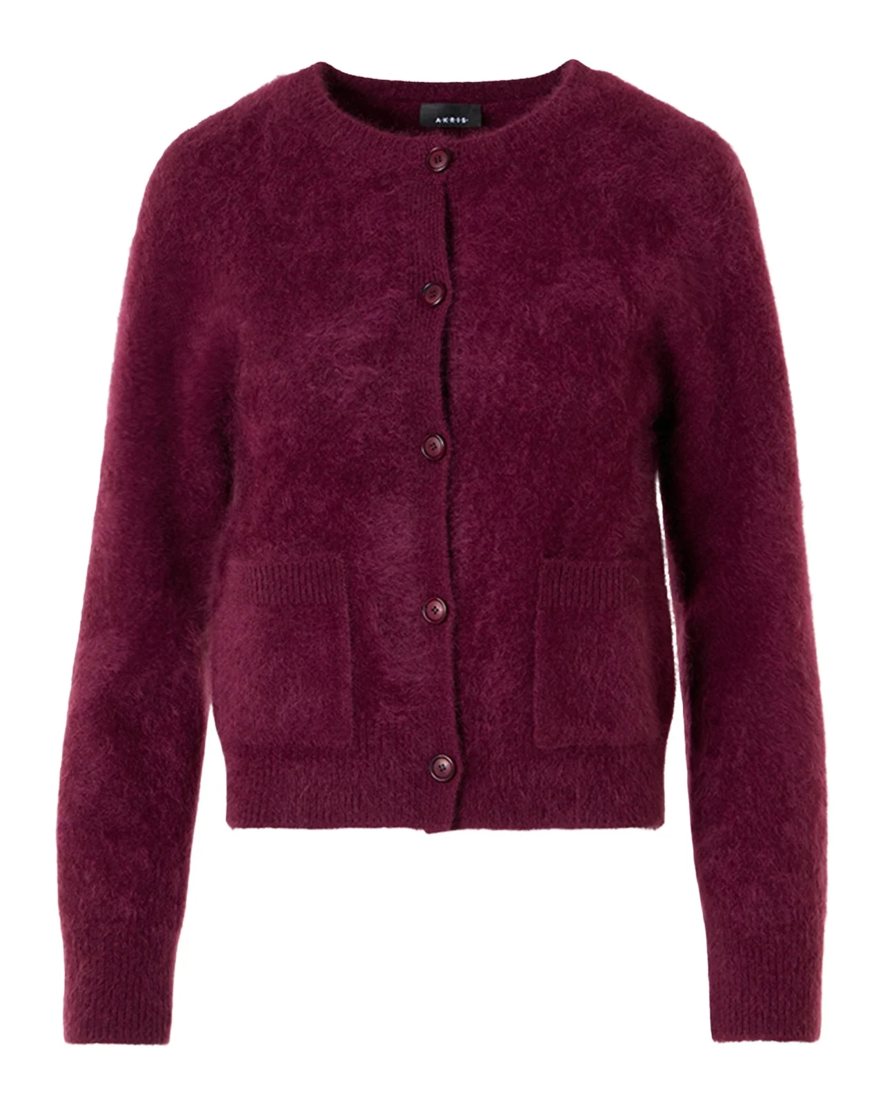 Brushed Cashmere Crewneck Cardigan Brushed Cashmere Crewneck Cardigan