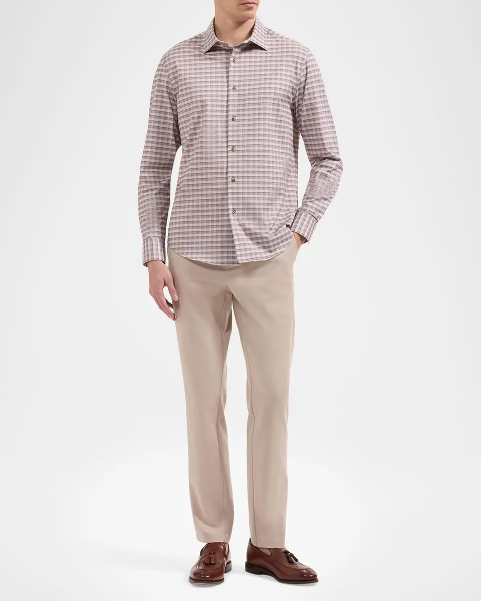 Bugatchi Men's Ooohcotton James Plaid Button-Down Shirt | Thumbnail 2 Bugatchi Men's Ooohcotton James Plaid Button-Down Shirt | Thumbnail 2