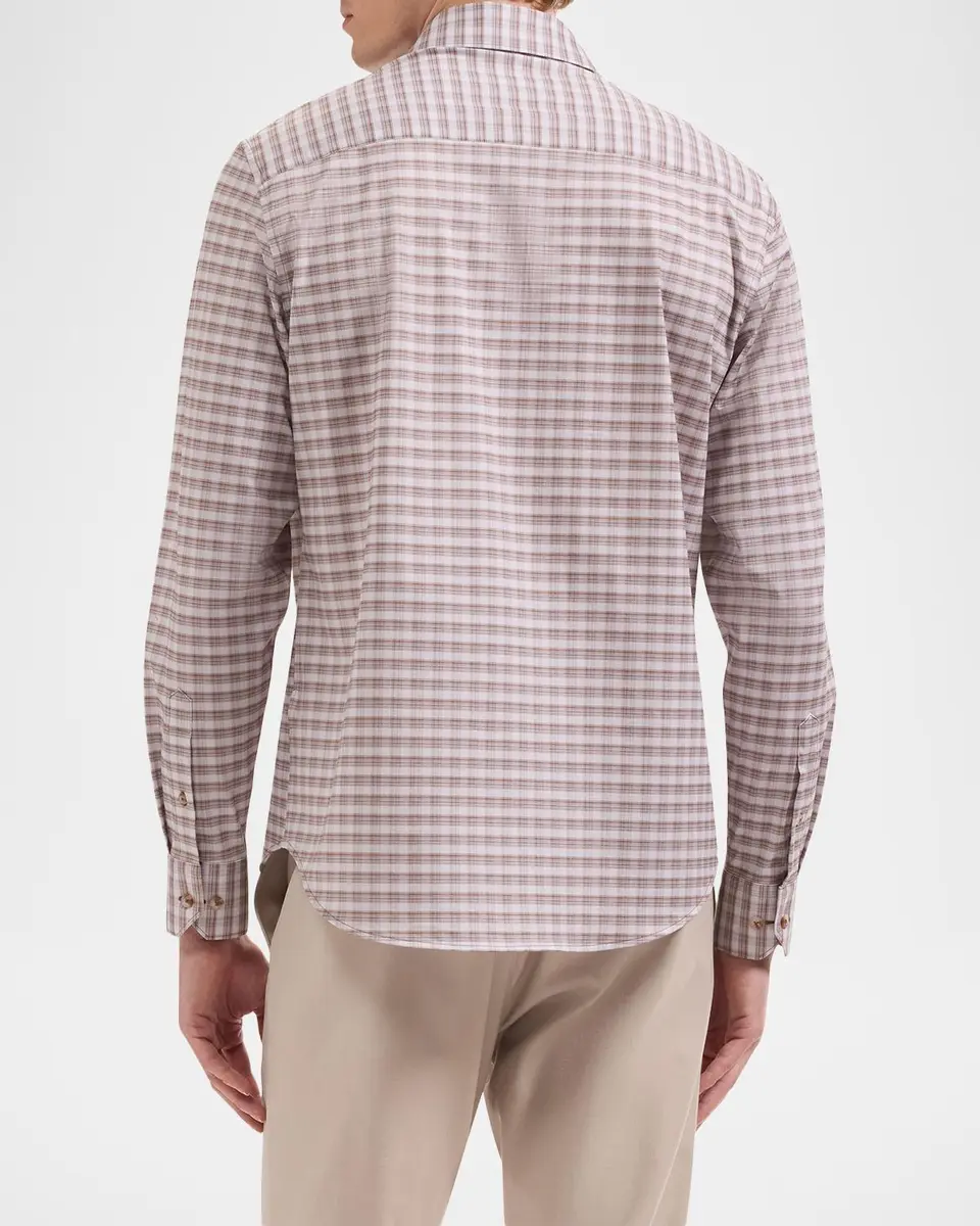 Bugatchi Men's Ooohcotton James Plaid Button-Down Shirt | Thumbnail 3 Bugatchi Men's Ooohcotton James Plaid Button-Down Shirt | Thumbnail 3