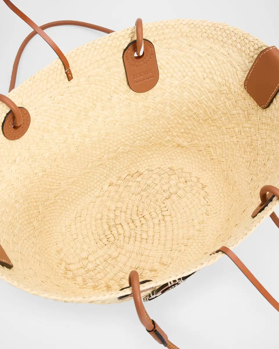 Loewe Anagram Small Woven Basket Tote Bag | Thumbnail 3
