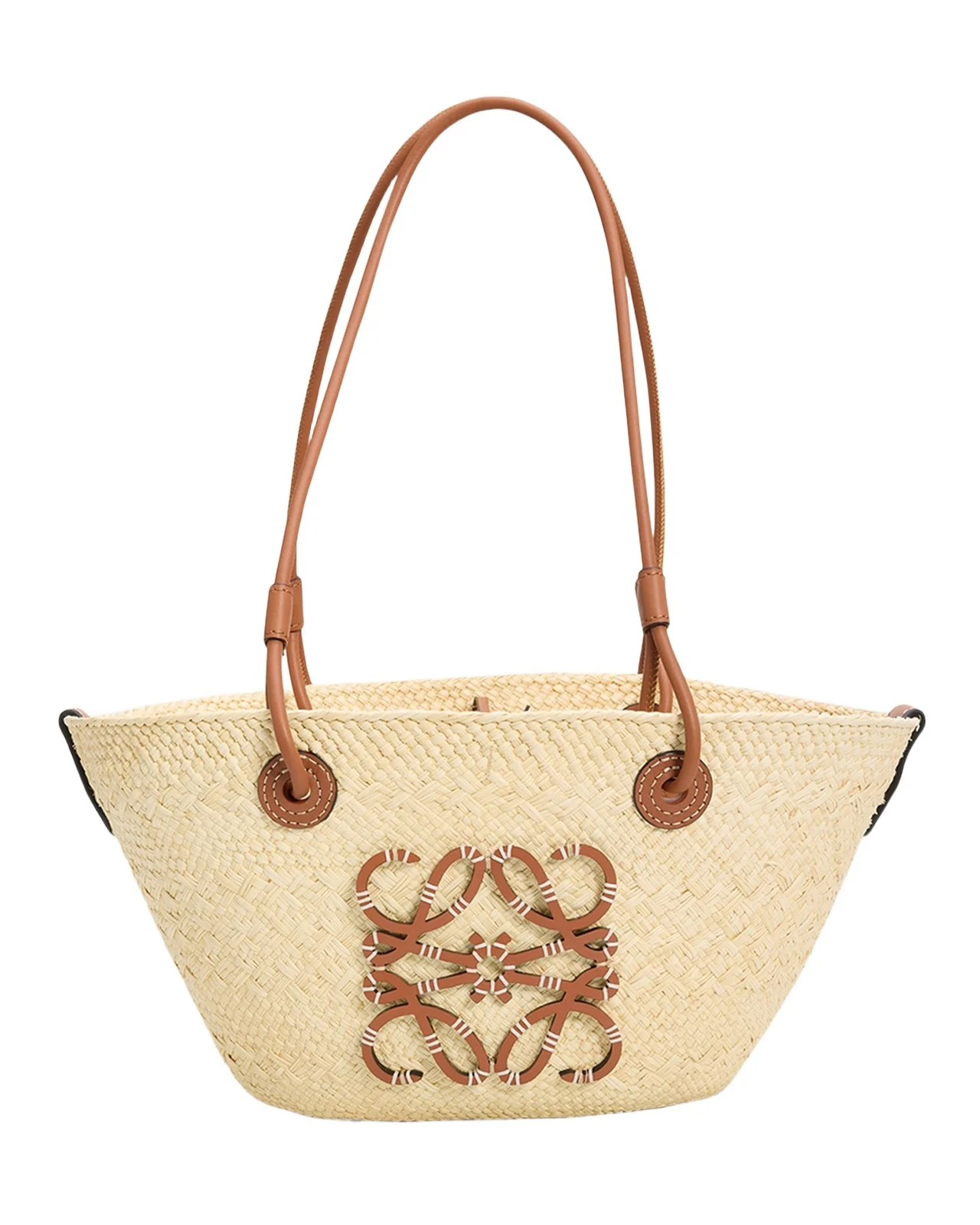 Anagram Small Woven Basket Tote Bag Anagram Small Woven Basket Tote Bag