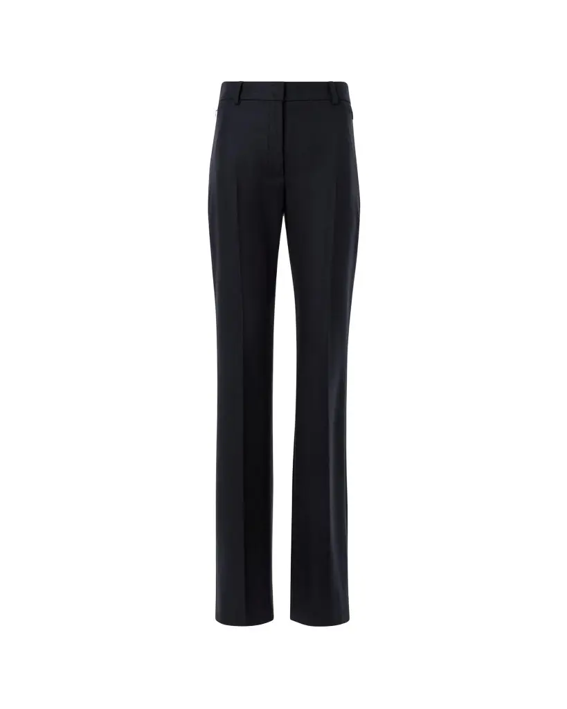 Akris Wool Stretch Flannel Bootcut Trousers | Image 1 Akris Wool Stretch Flannel Bootcut Trousers | Image 1