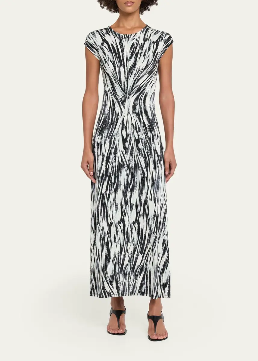 Proenza Schouler White Label Miranda Belted A-Line Maxi Dress | Thumbnail 2