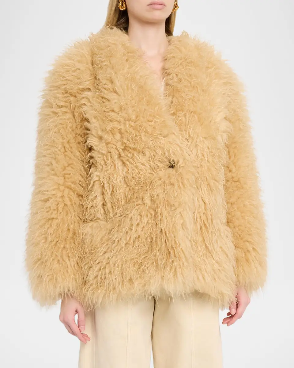 Isabel Marant Mylae Faux-Fur Coat | Thumbnail 4