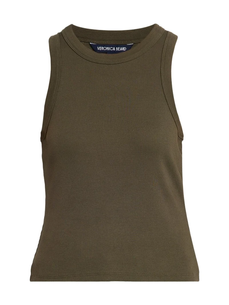 Veronica Beard Jordyn Cropped Tank Top