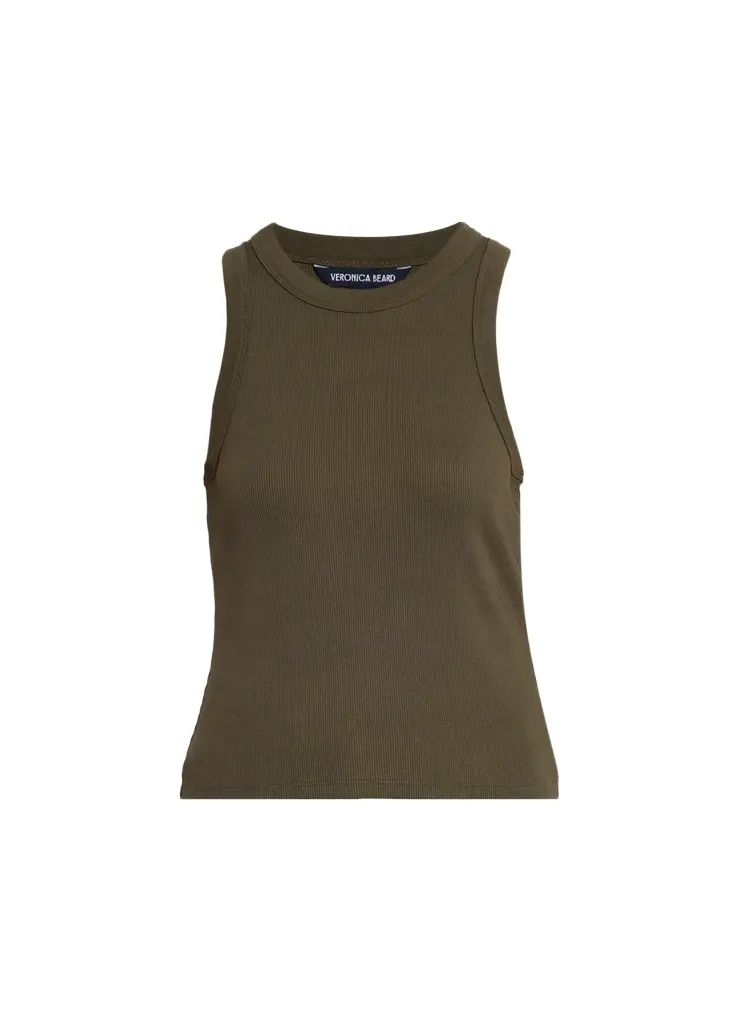 Veronica Beard Jordyn Cropped Tank Top