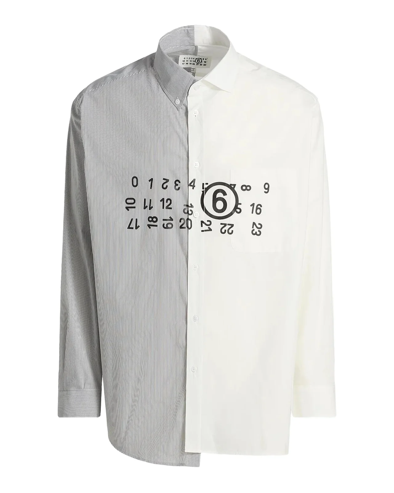 Numeric Cotton-Blend Asymmetric Shirt
