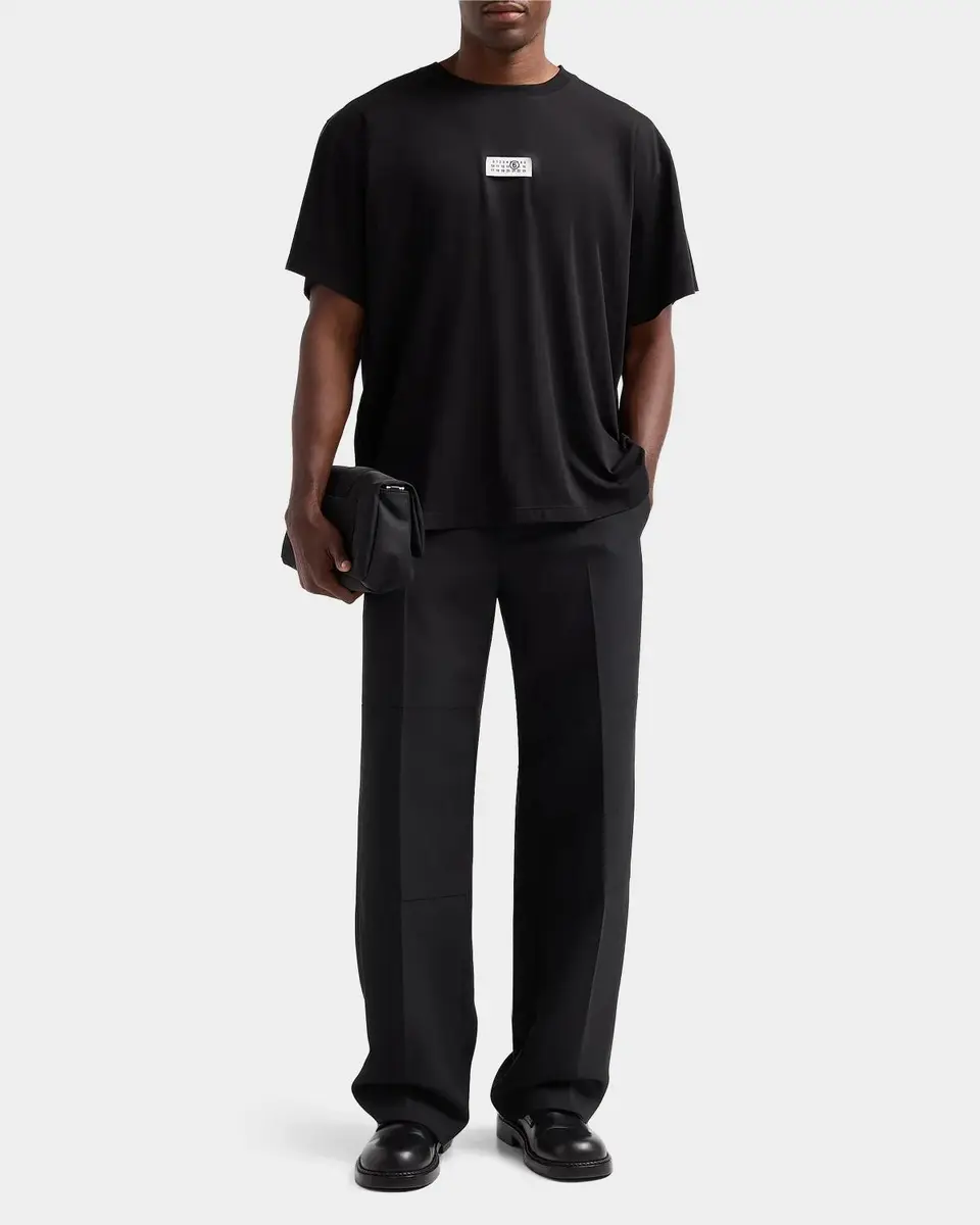Maison Margiela Logo Cotton Crewneck T-Shirt | Thumbnail 2 Maison Margiela Logo Cotton Crewneck T-Shirt | Thumbnail 2