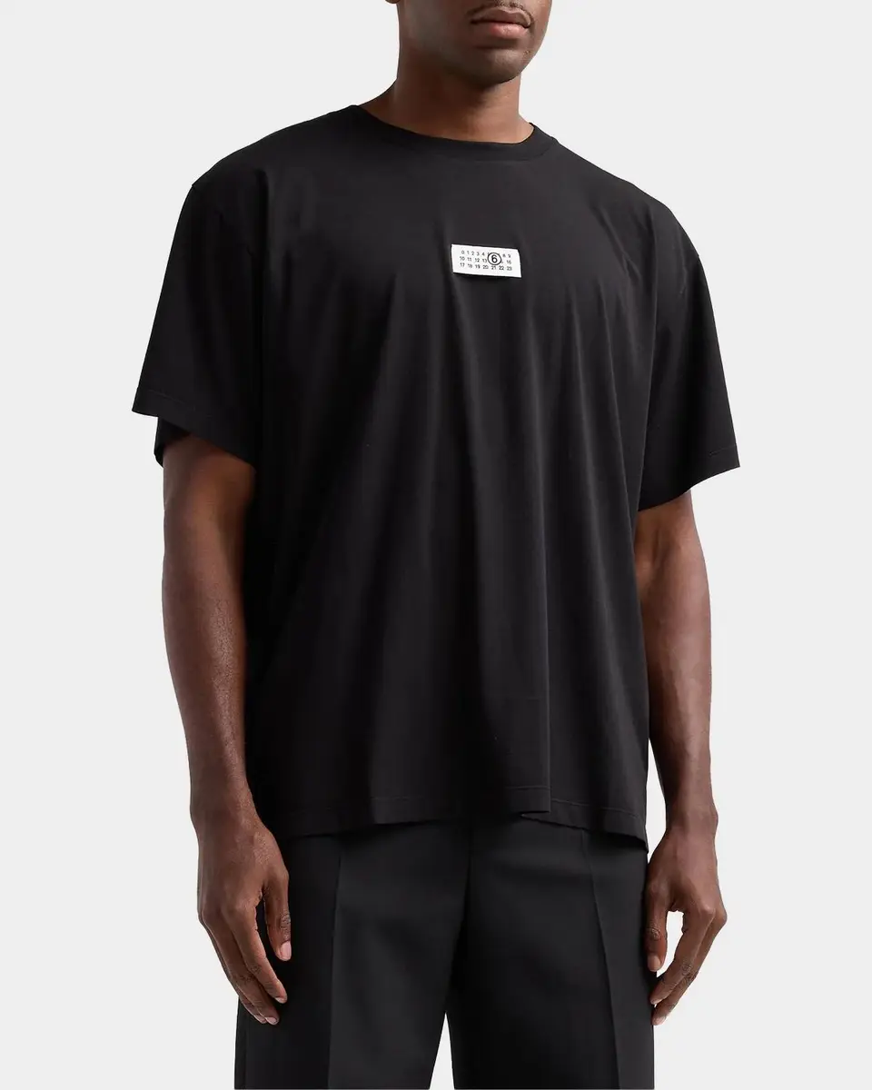 Maison Margiela Logo Cotton Crewneck T-Shirt | Thumbnail 5 Maison Margiela Logo Cotton Crewneck T-Shirt | Thumbnail 5