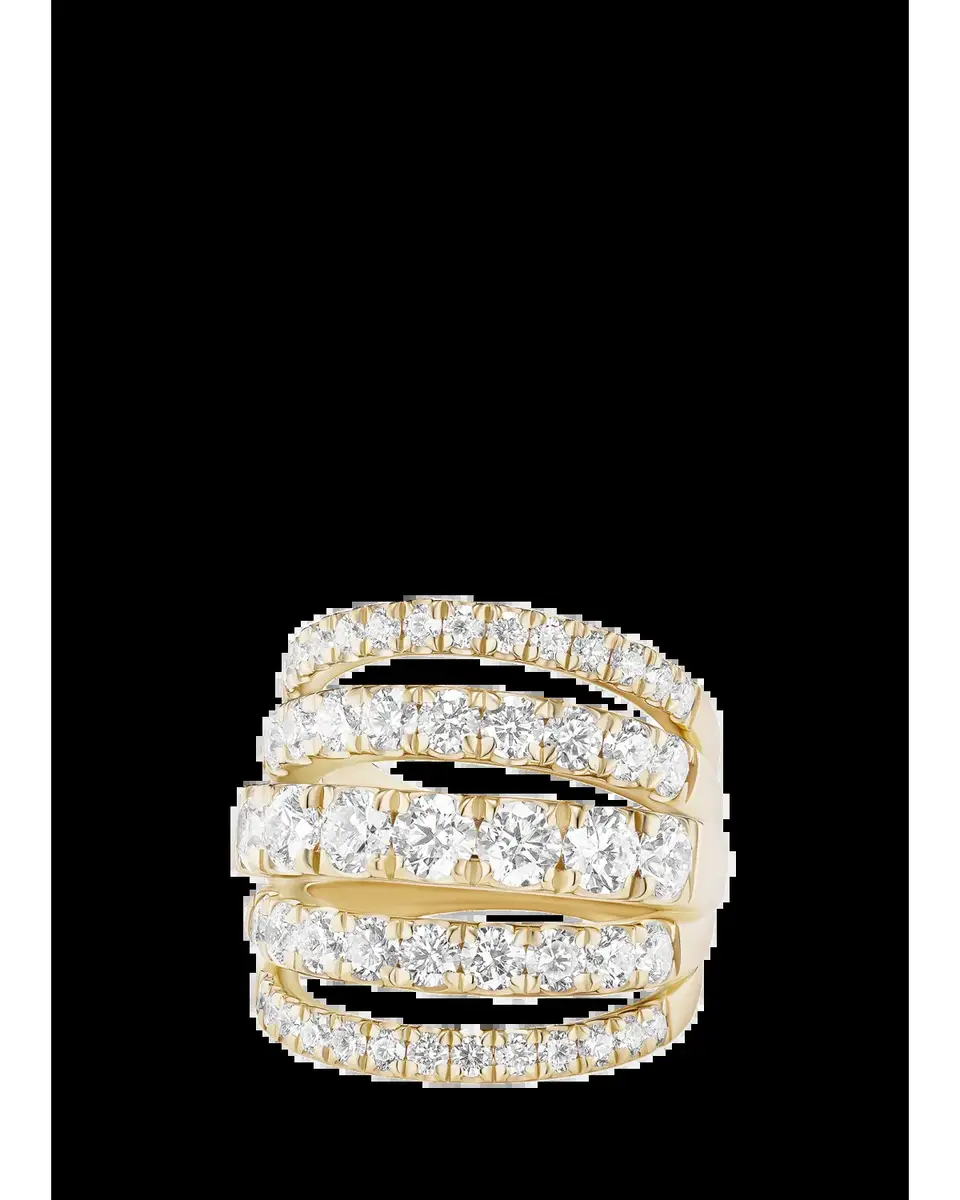 Melissa Kaye Clara Five-Row Diamond Ring | Thumbnail 2 Melissa Kaye Clara Five-Row Diamond Ring | Thumbnail 2