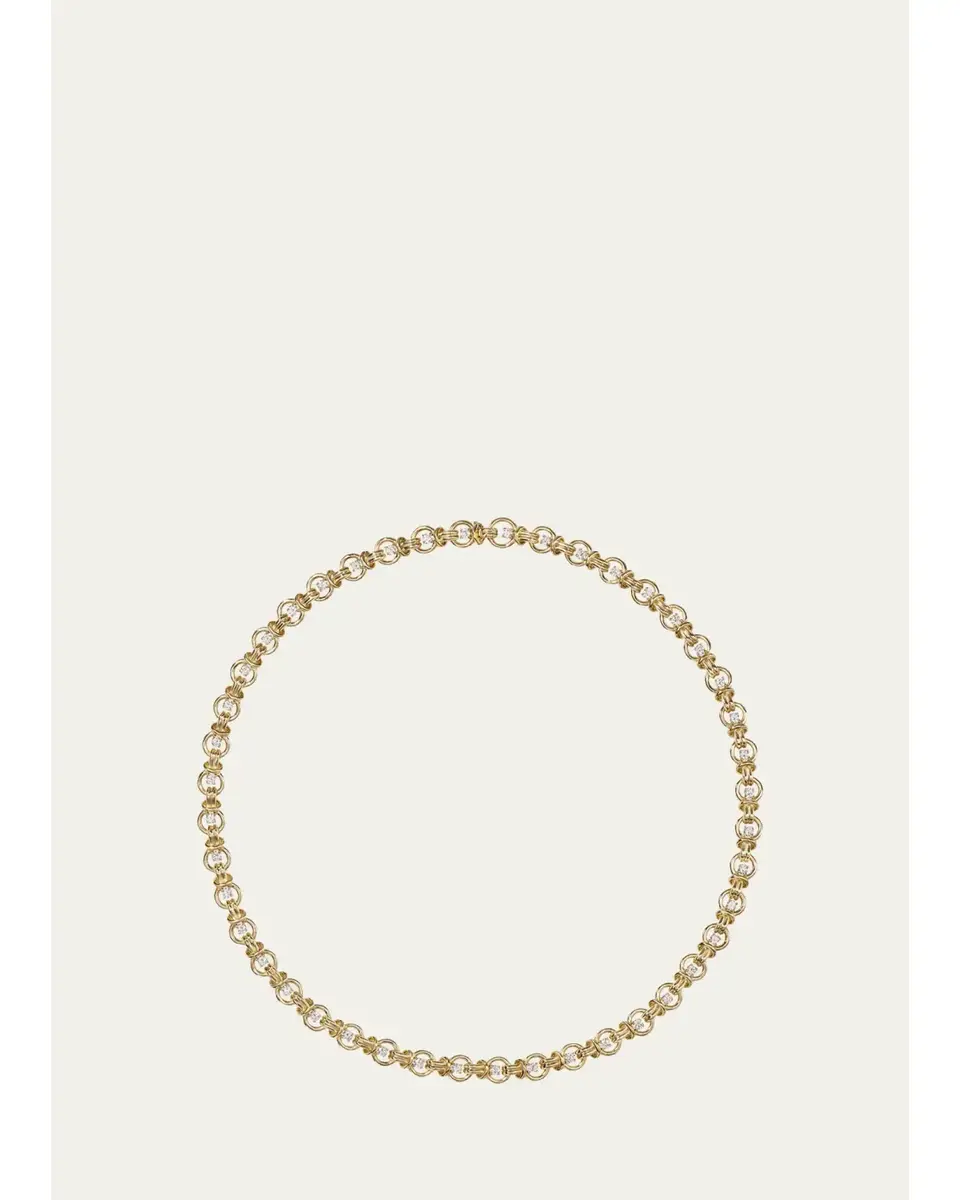 Melissa Kaye Rocky Small Diamond Loop Chain Necklace | Image 1 Melissa Kaye Rocky Small Diamond Loop Chain Necklace | Image 1