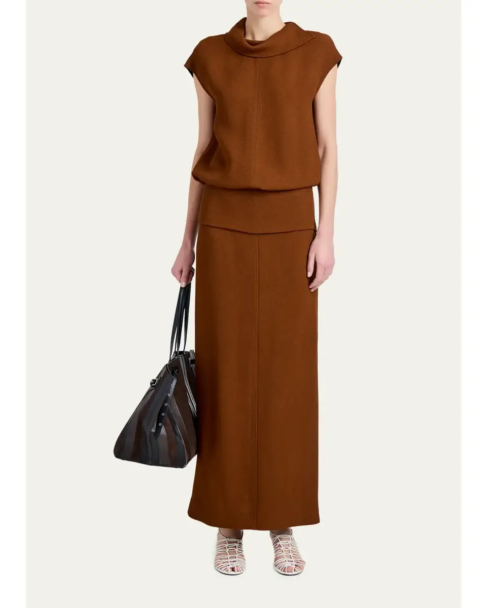 Proenza Schouler Liora Heavy Sable Maxi Skirt | Thumbnail 2