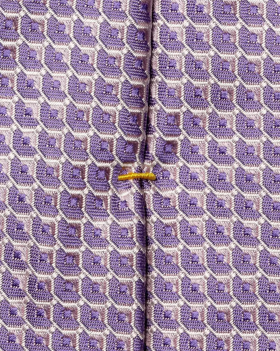 Eton Geometric Silk Tie | Thumbnail 4 Eton Geometric Silk Tie | Thumbnail 4