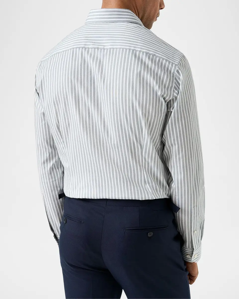 Eton Men's Striped Twill Slim-Fit Shirt | Thumbnail 2 Eton Men's Striped Twill Slim-Fit Shirt | Thumbnail 2