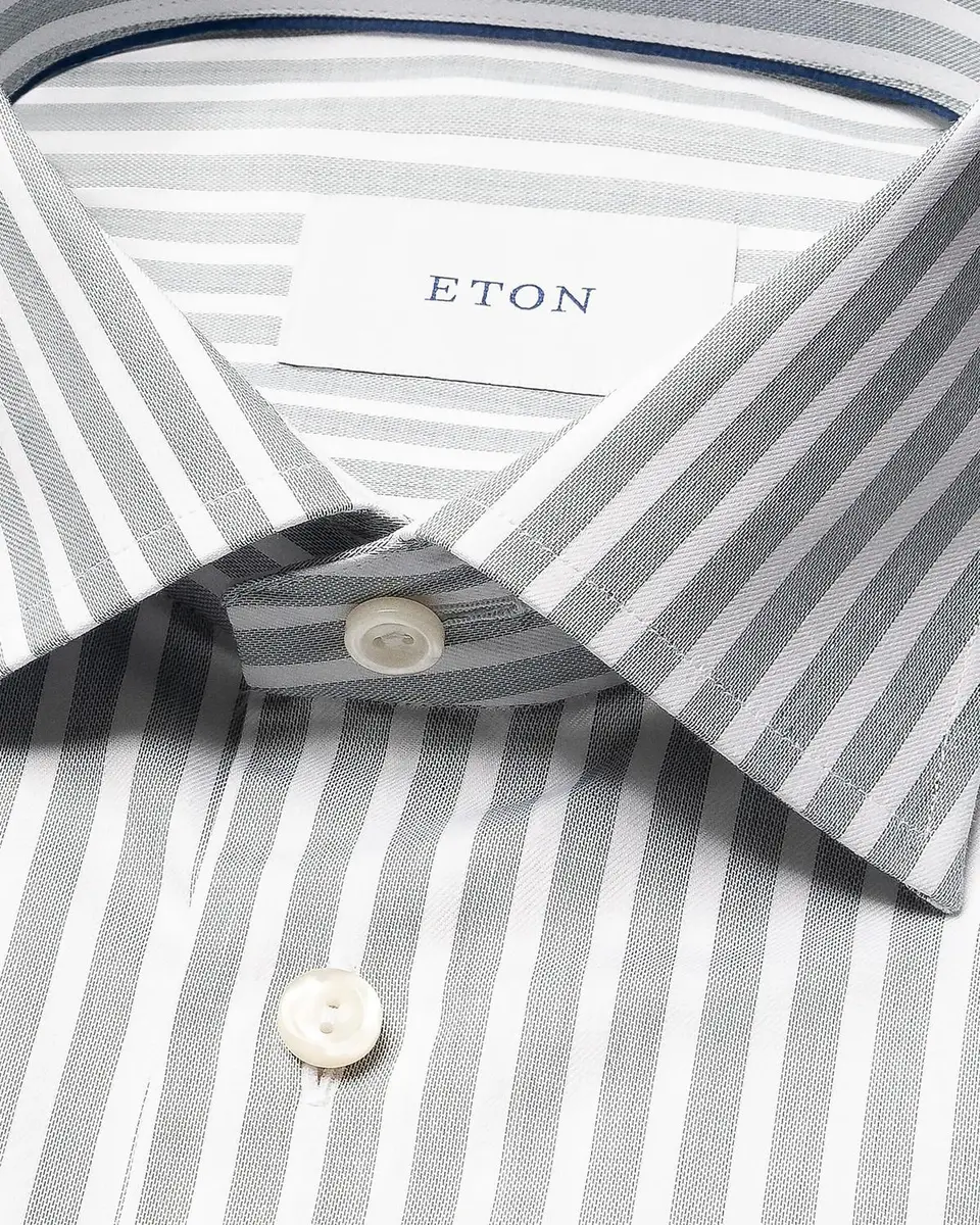 Eton Men's Striped Twill Slim-Fit Shirt | Thumbnail 6 Eton Men's Striped Twill Slim-Fit Shirt | Thumbnail 6