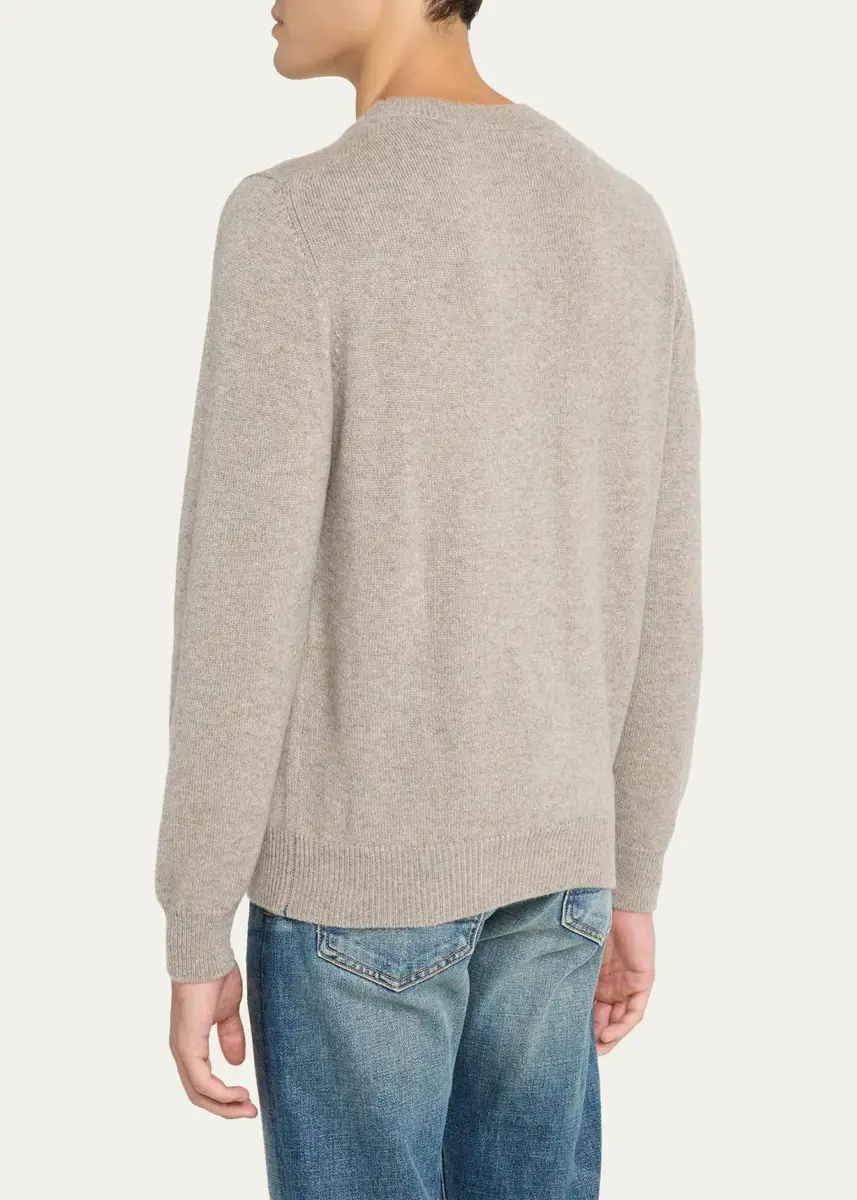 Fioroni Men's 3-Ply Cashmere Crewneck Sweater | Thumbnail 3