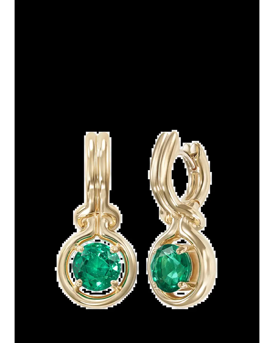 Melissa Kaye Rocky One-Of-A-Kind Emerald Drop Earrings | Thumbnail 2 Melissa Kaye Rocky One-Of-A-Kind Emerald Drop Earrings | Thumbnail 2