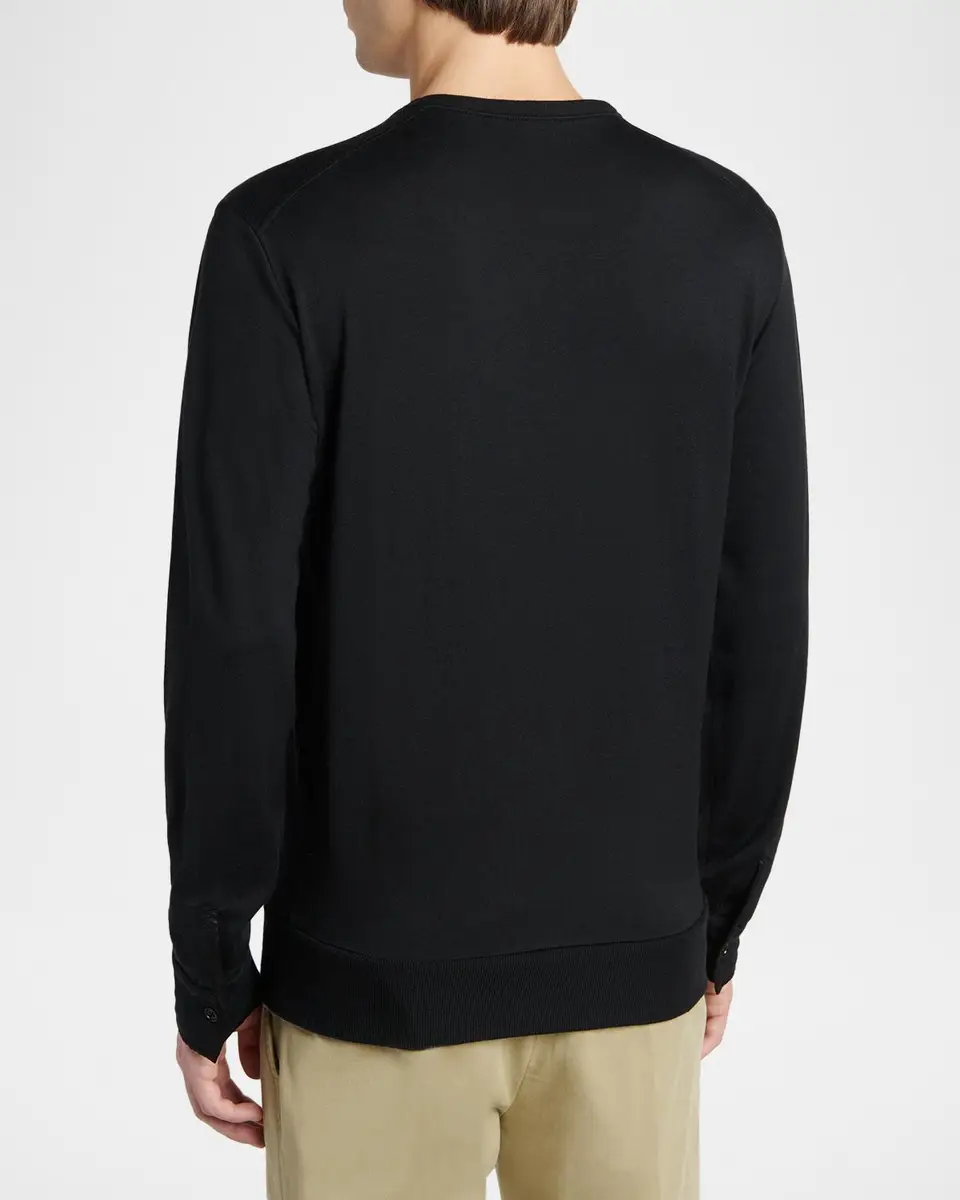Tom Ford Men's Wool-Blend Henley Long-Sleeve T-Shirt | Thumbnail 2 Tom Ford Men's Wool-Blend Henley Long-Sleeve T-Shirt | Thumbnail 2