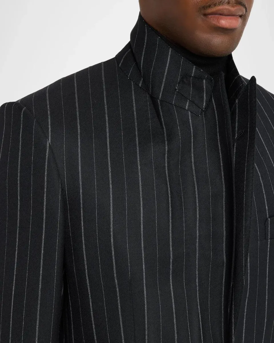 Tom Ford Men's Hairline Stripe Single-Breasted Suit | Thumbnail 8 Tom Ford Men's Hairline Stripe Single-Breasted Suit | Thumbnail 8