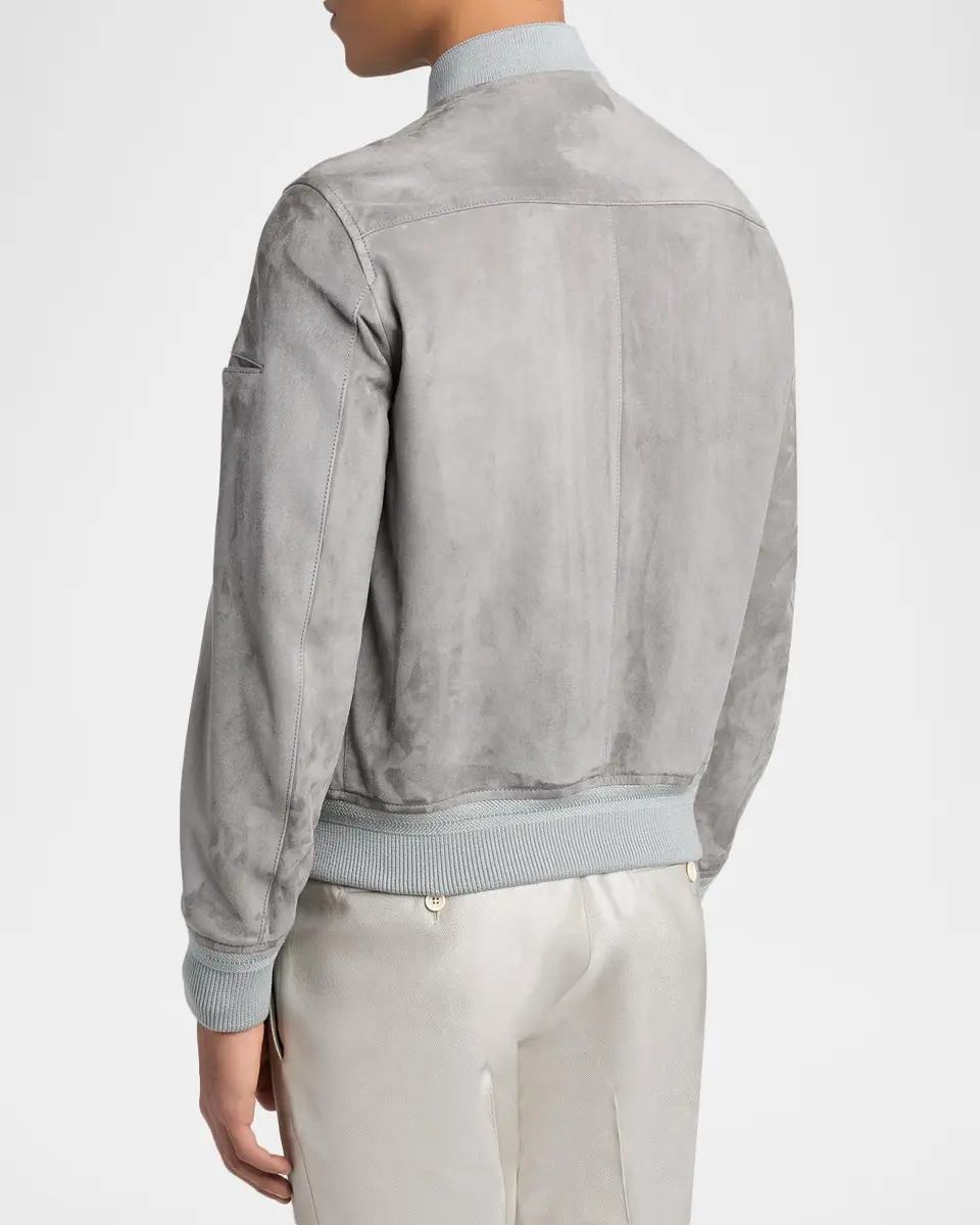 Tom Ford Men's Suede Bomber Jacket | Thumbnail 3