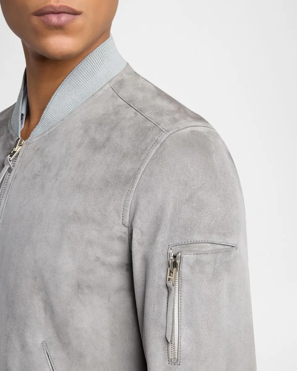 Tom Ford Men's Suede Bomber Jacket | Thumbnail 5