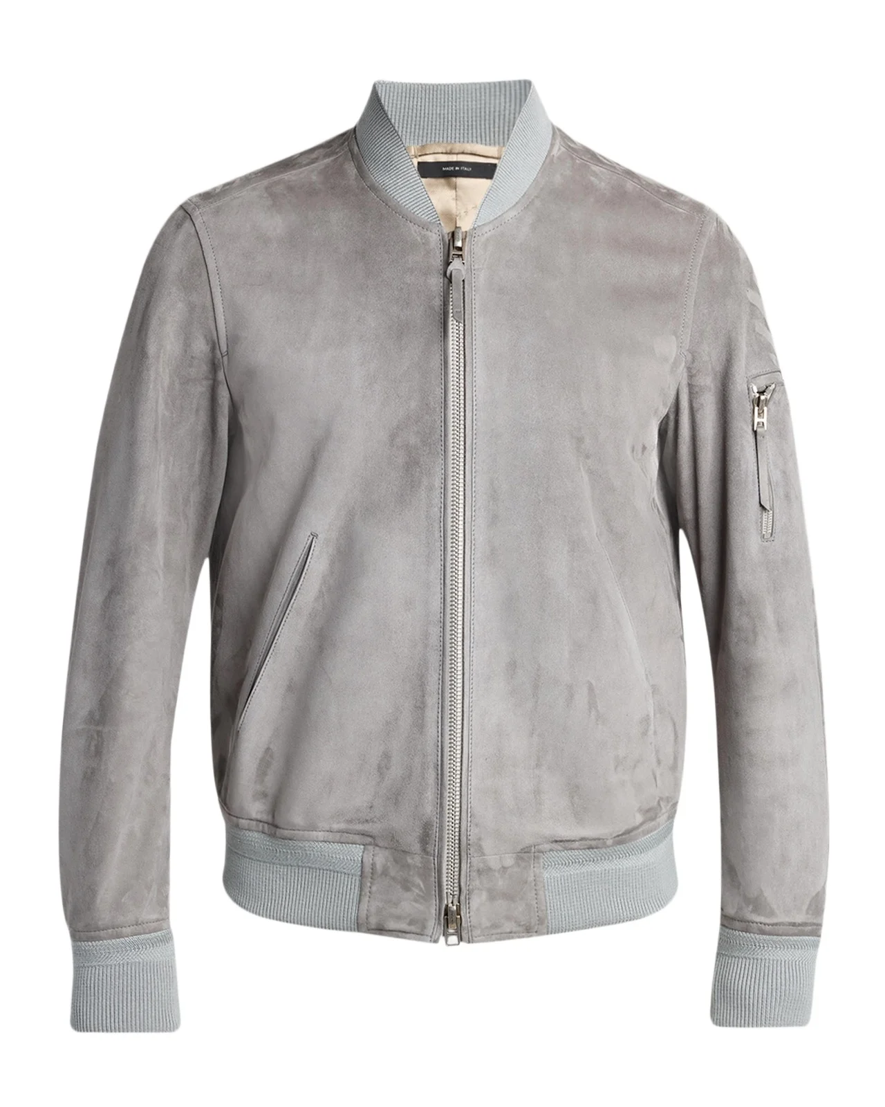 Men's Suede Bomber Jacket Men's Suede Bomber Jacket