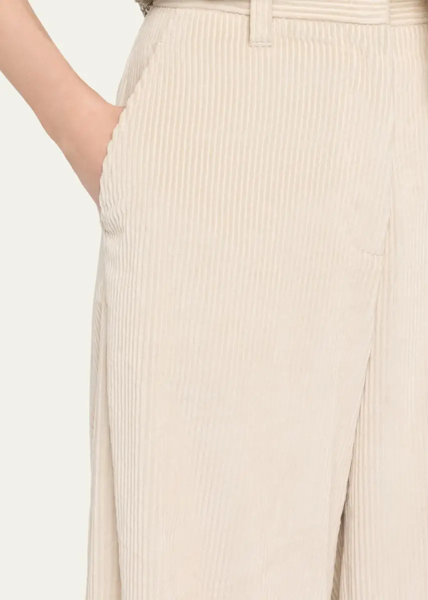 Brunello Cucinelli Cotton Corduroy Wide-Leg Trousers | Thumbnail 5 Brunello Cucinelli Cotton Corduroy Wide-Leg Trousers | Thumbnail 5
