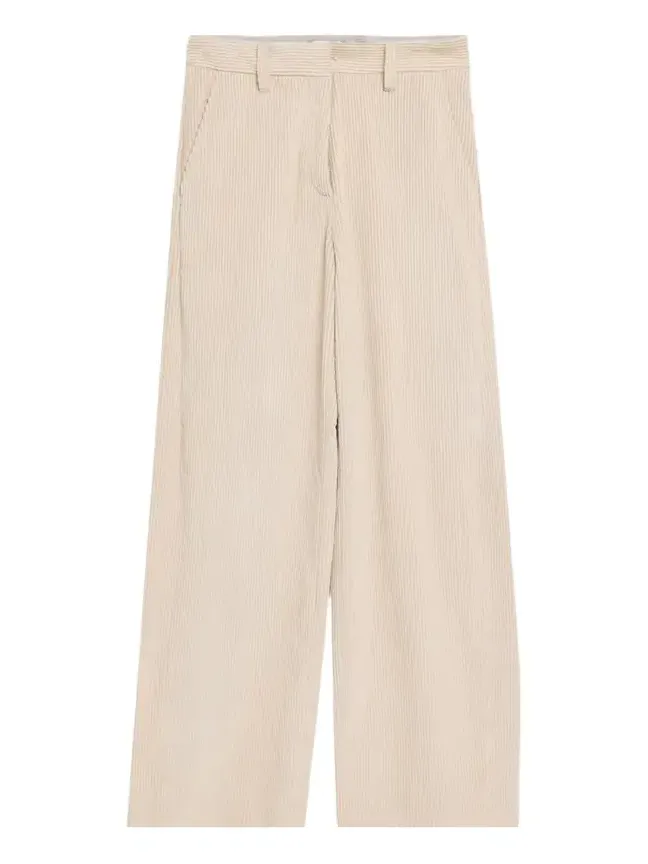 Brunello Cucinelli Cotton Corduroy Wide-Leg Trousers