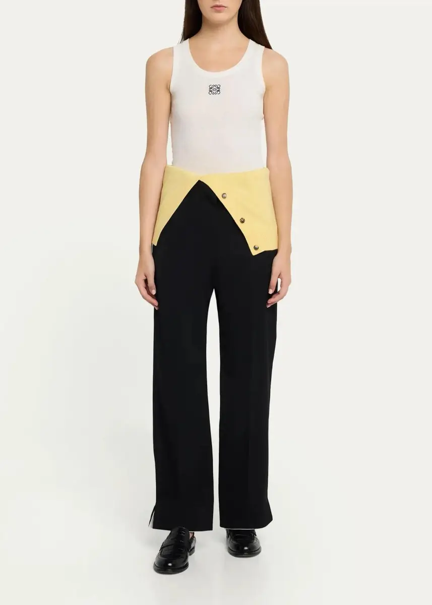Loewe Removable-Flap Wool-Cotton Trousers | Thumbnail 2 Loewe Removable-Flap Wool-Cotton Trousers | Thumbnail 2